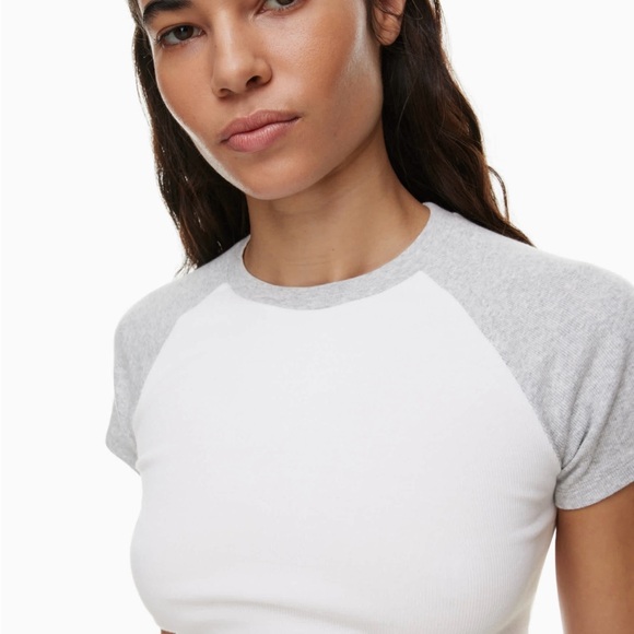 Aritzia Rib Knit Baby Tee - Picture 2 of 3